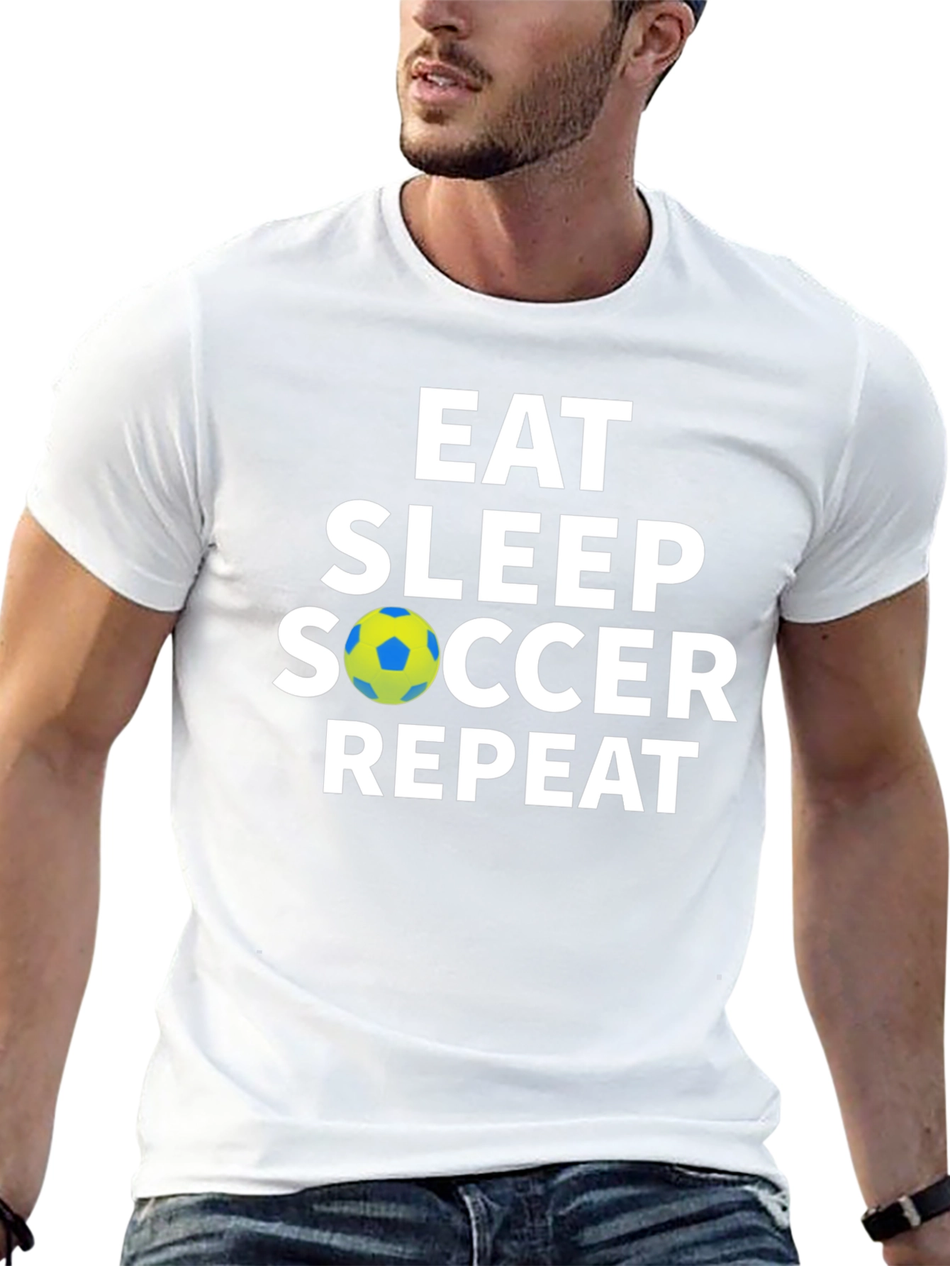 Camiseta Hombre Fútbol: Come Duerme Juega