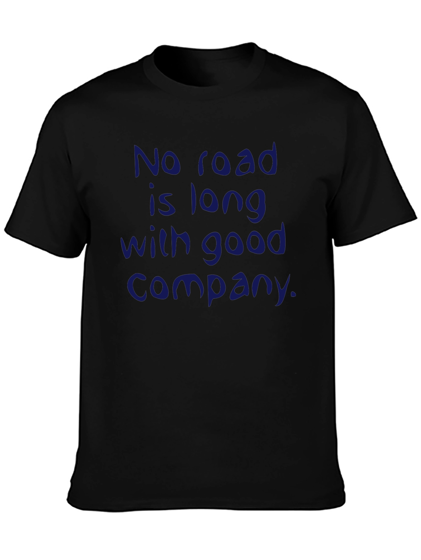 Camiseta Negra con Frase Inspiradora