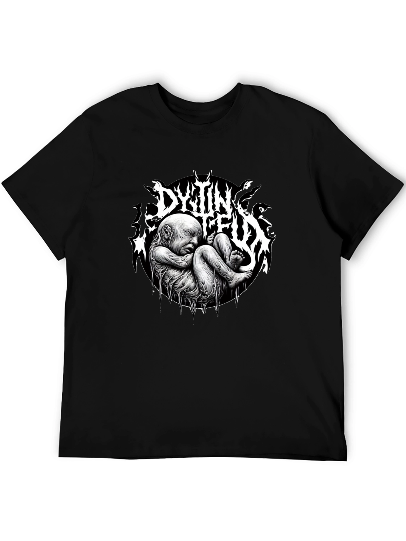 Camiseta Negra DYTIN FEUX - Diseño Único