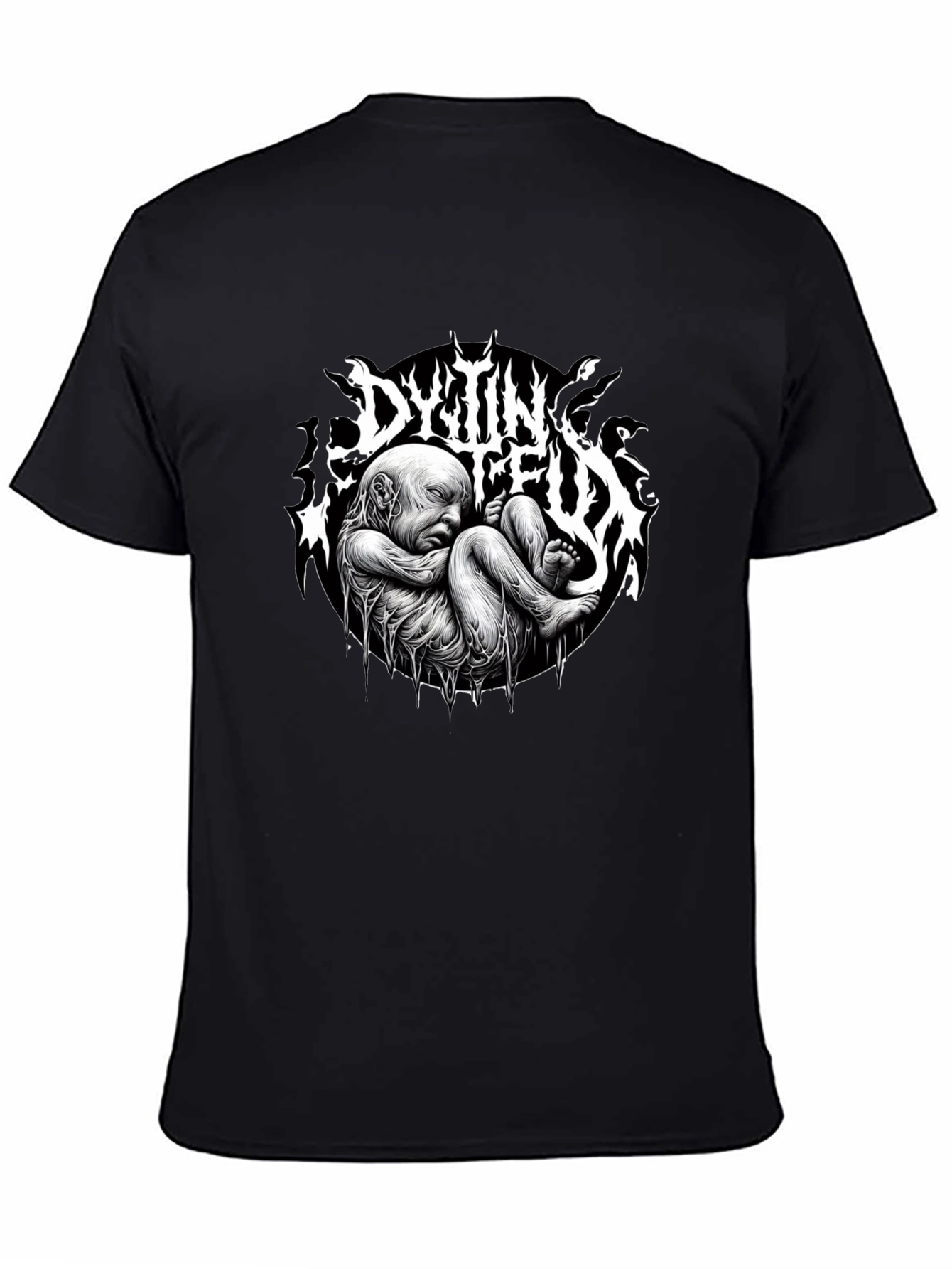 Camiseta Negra DYTIN FEUX - Diseño Único