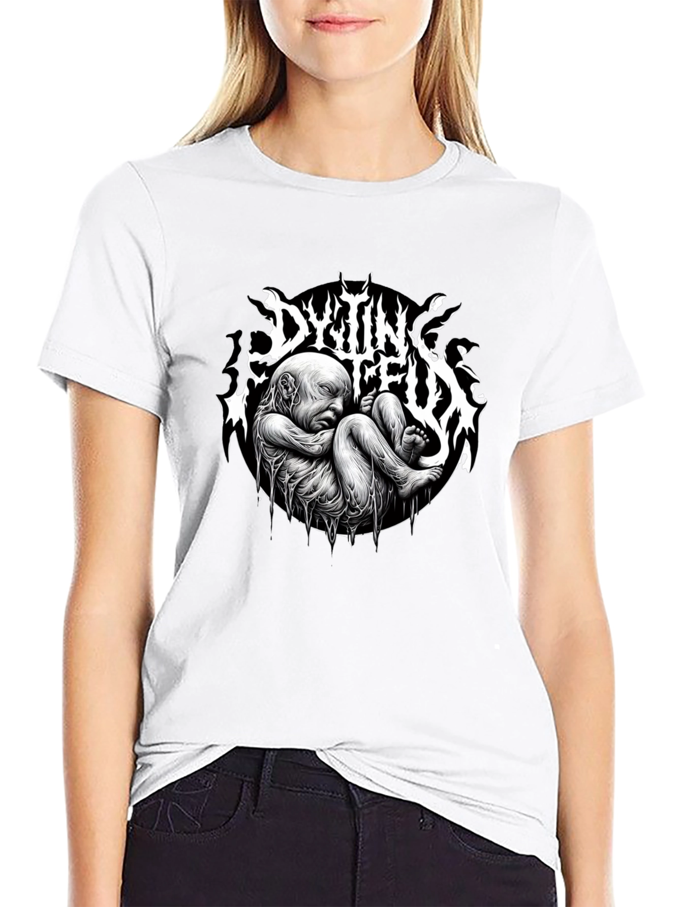 Camiseta Negra DYTIN FEUX - Diseño Único