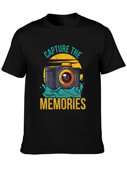 Camiseta Negra Captura los Recuerdos