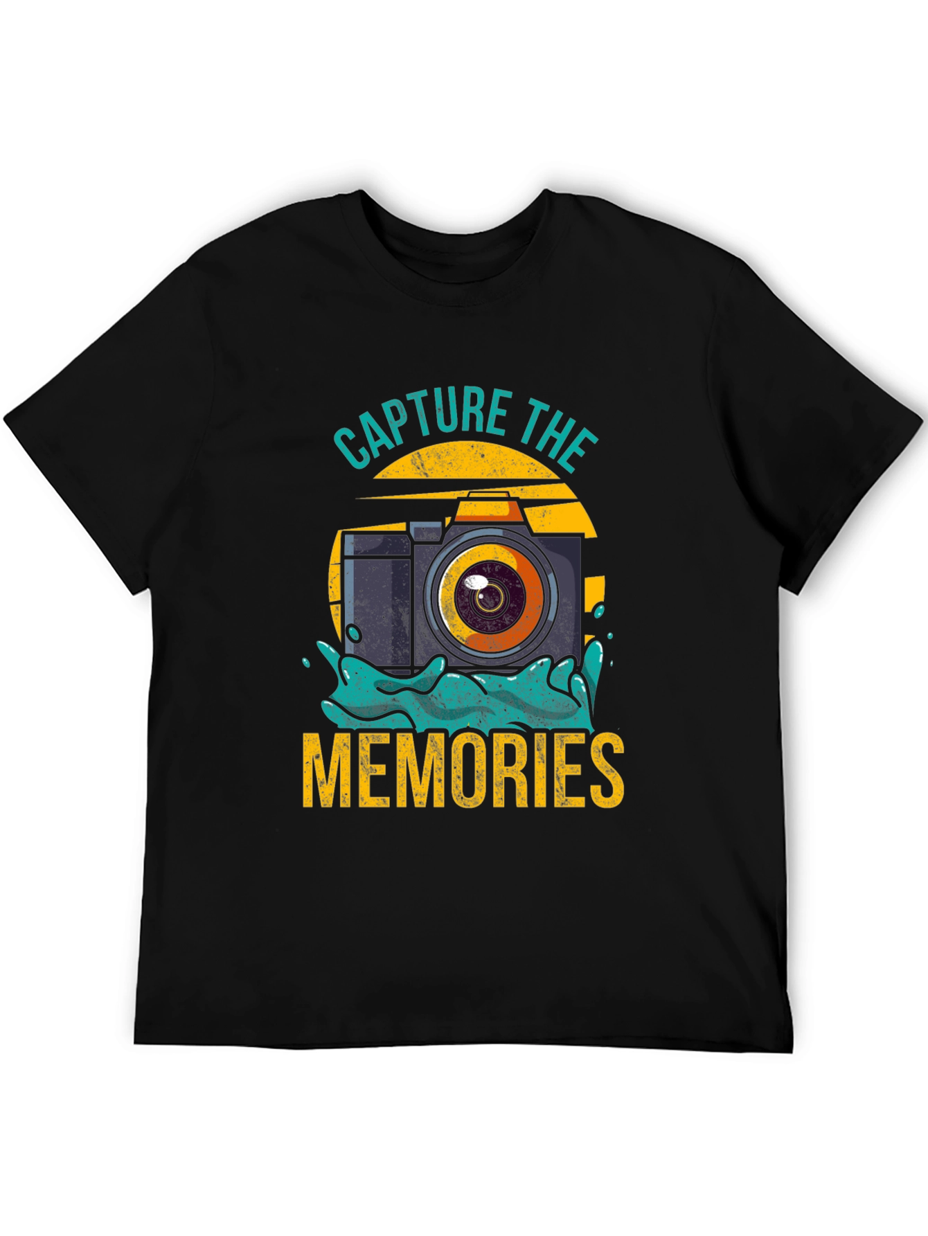 Camiseta Negra Captura los Recuerdos