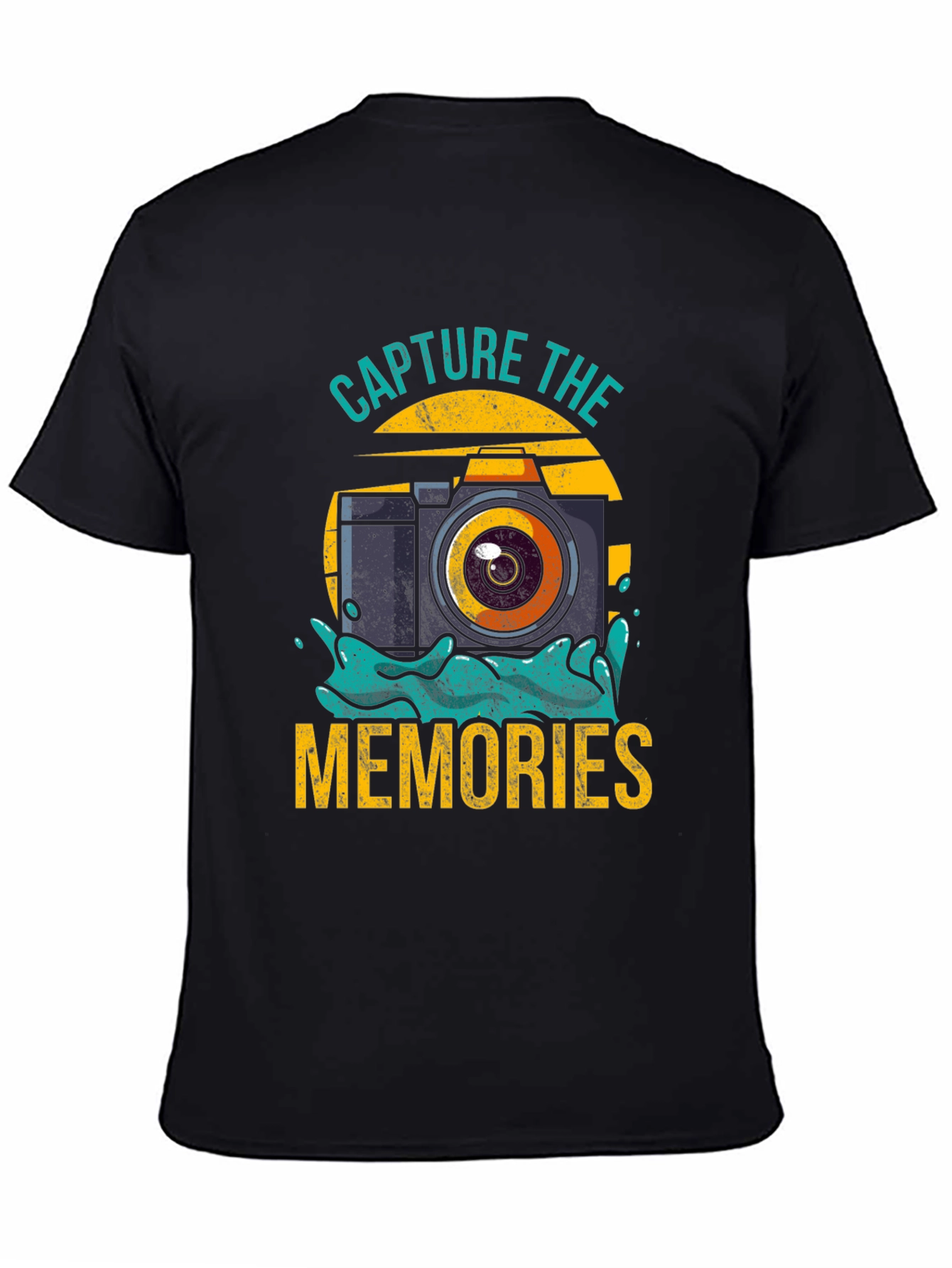 Camiseta Negra Captura los Recuerdos