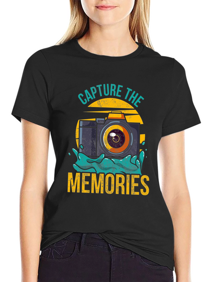 Camiseta Negra Captura los Recuerdos