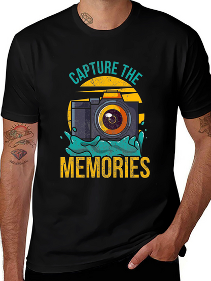 Camiseta Negra Captura los Recuerdos