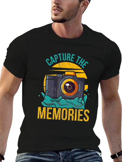 Camiseta Negra Captura los Recuerdos