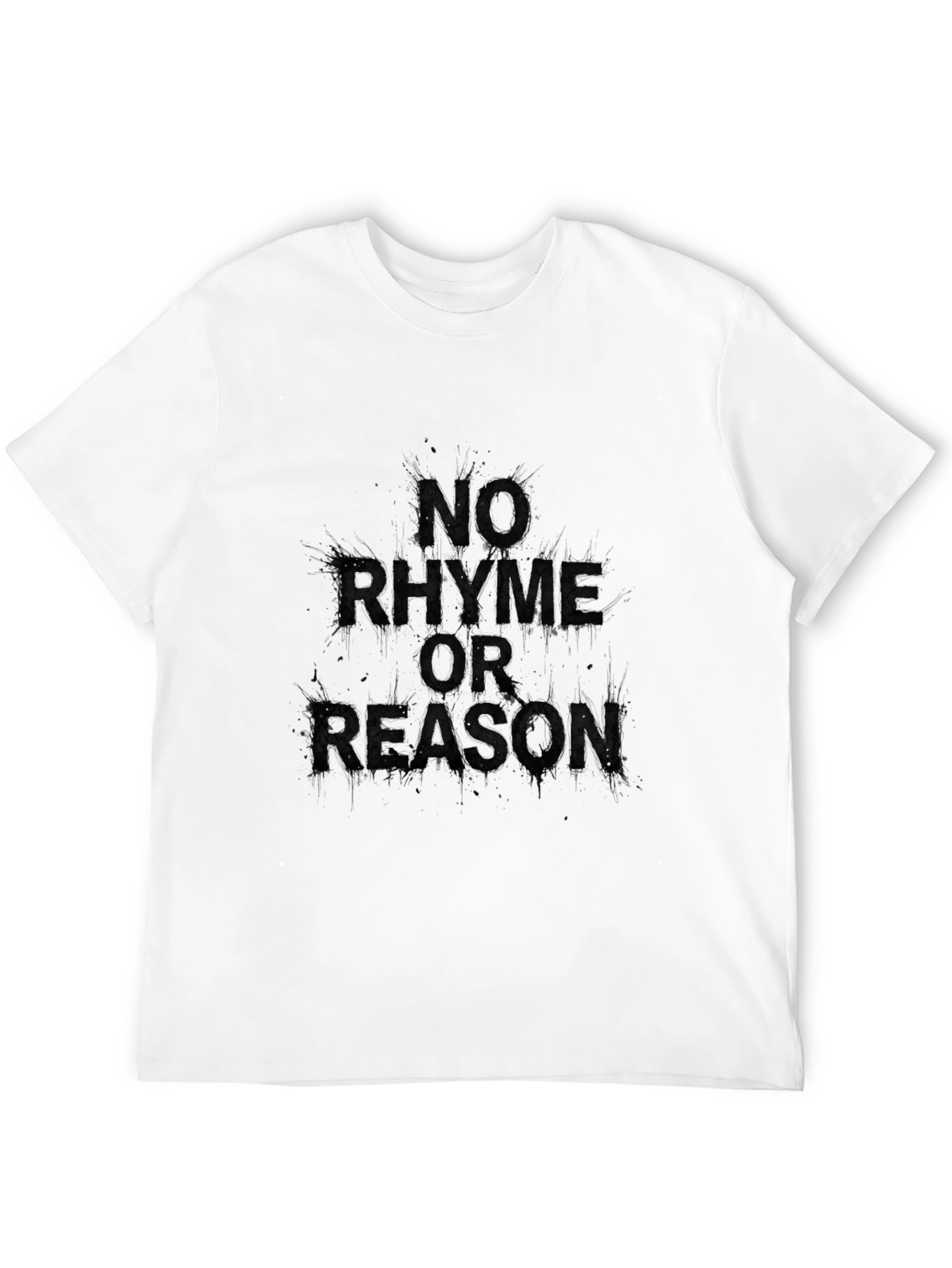 Camiseta Negra Sin Rima Ni Razón para Hombre