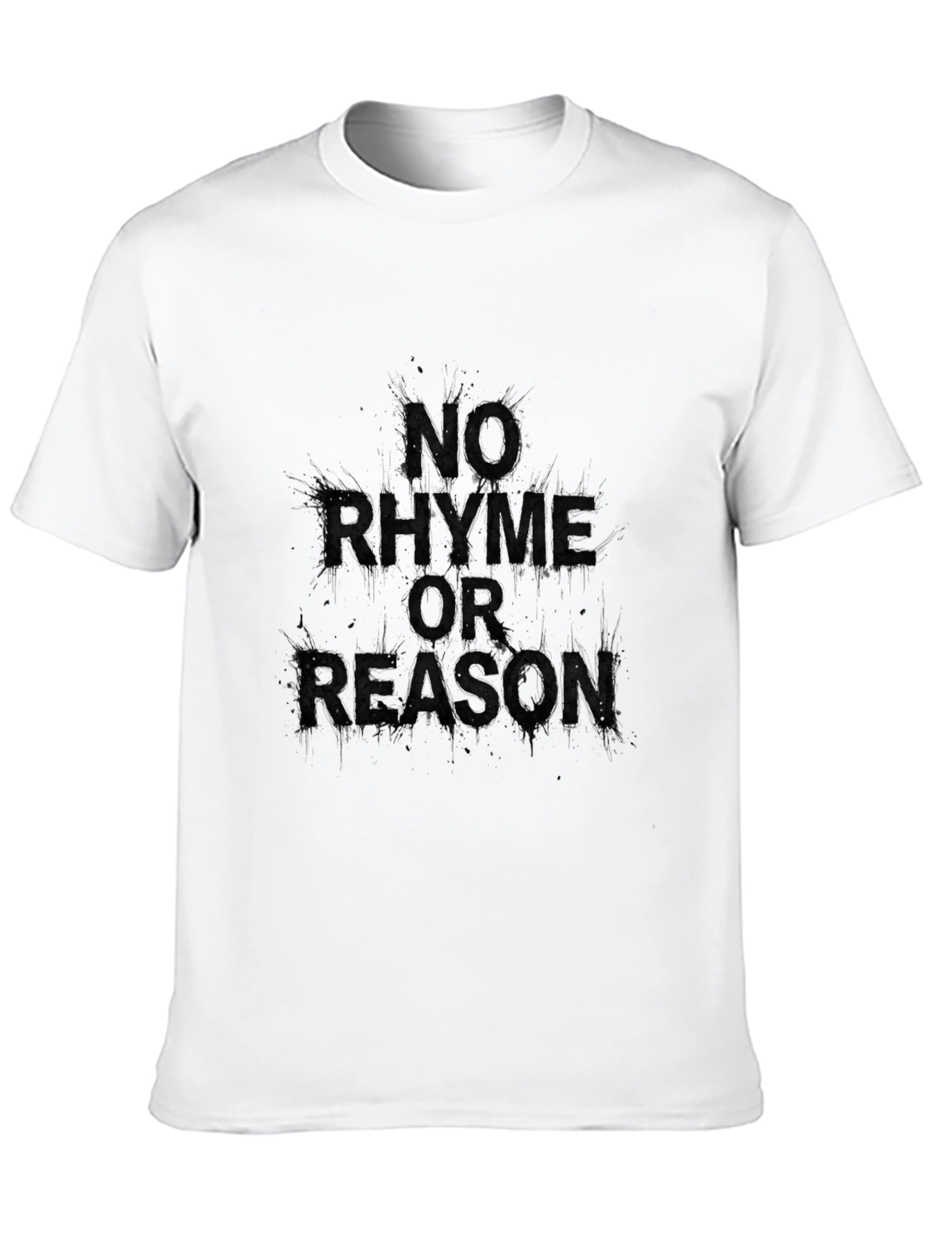Camiseta Negra Sin Rima Ni Razón para Hombre