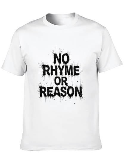 Camiseta Negra Sin Rima Ni Razón para Hombre