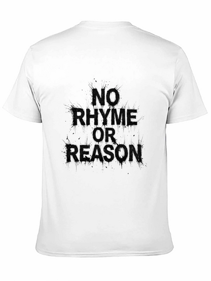 Camiseta Negra Sin Rima Ni Razón para Hombre