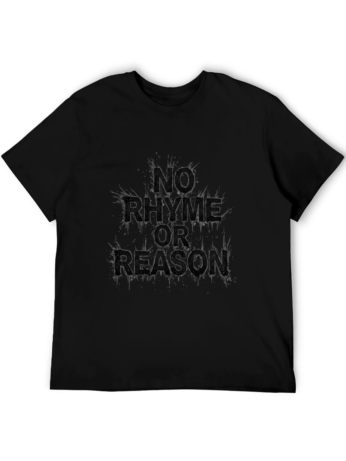 Camiseta Negra Sin Rima Ni Razón para Hombre