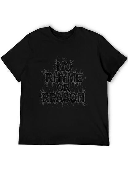Camiseta Negra Sin Rima Ni Razón para Hombre