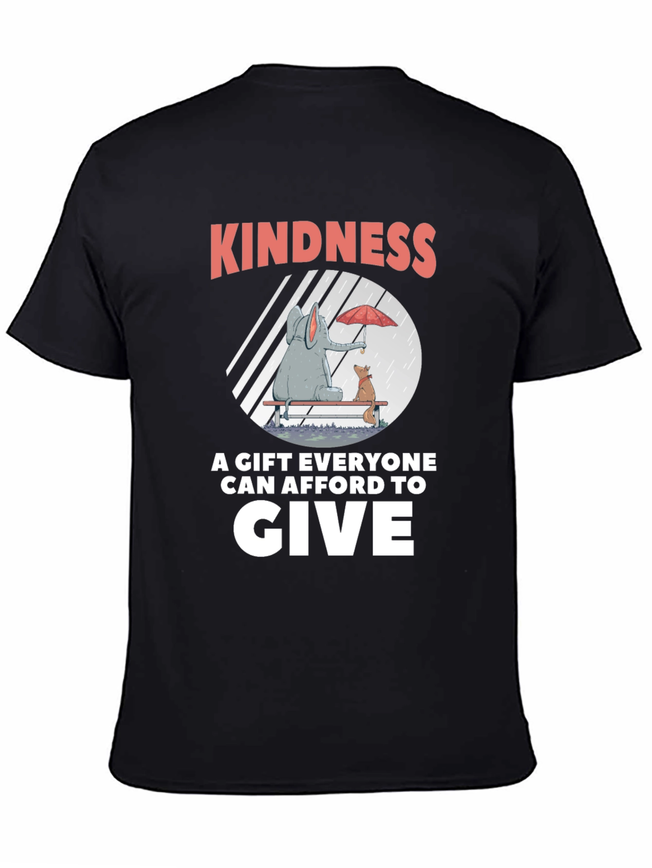 Camiseta Negra: Bondad un Regalo para Todos