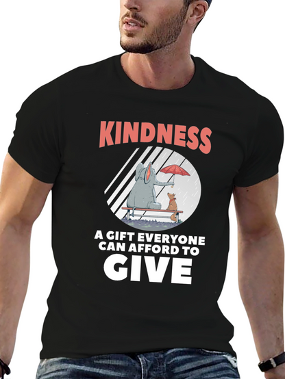 Camiseta Negra: Bondad un Regalo para Todos