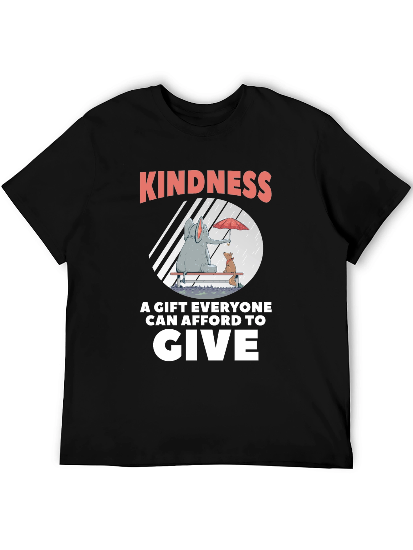 Camiseta Negra: Bondad un Regalo para Todos