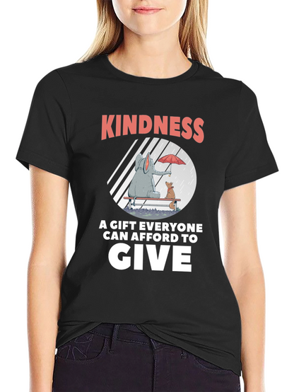 Camiseta Negra: Bondad un Regalo para Todos