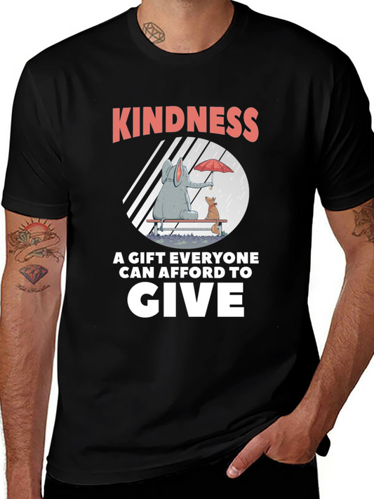 Camiseta Negra: Bondad un Regalo para Todos