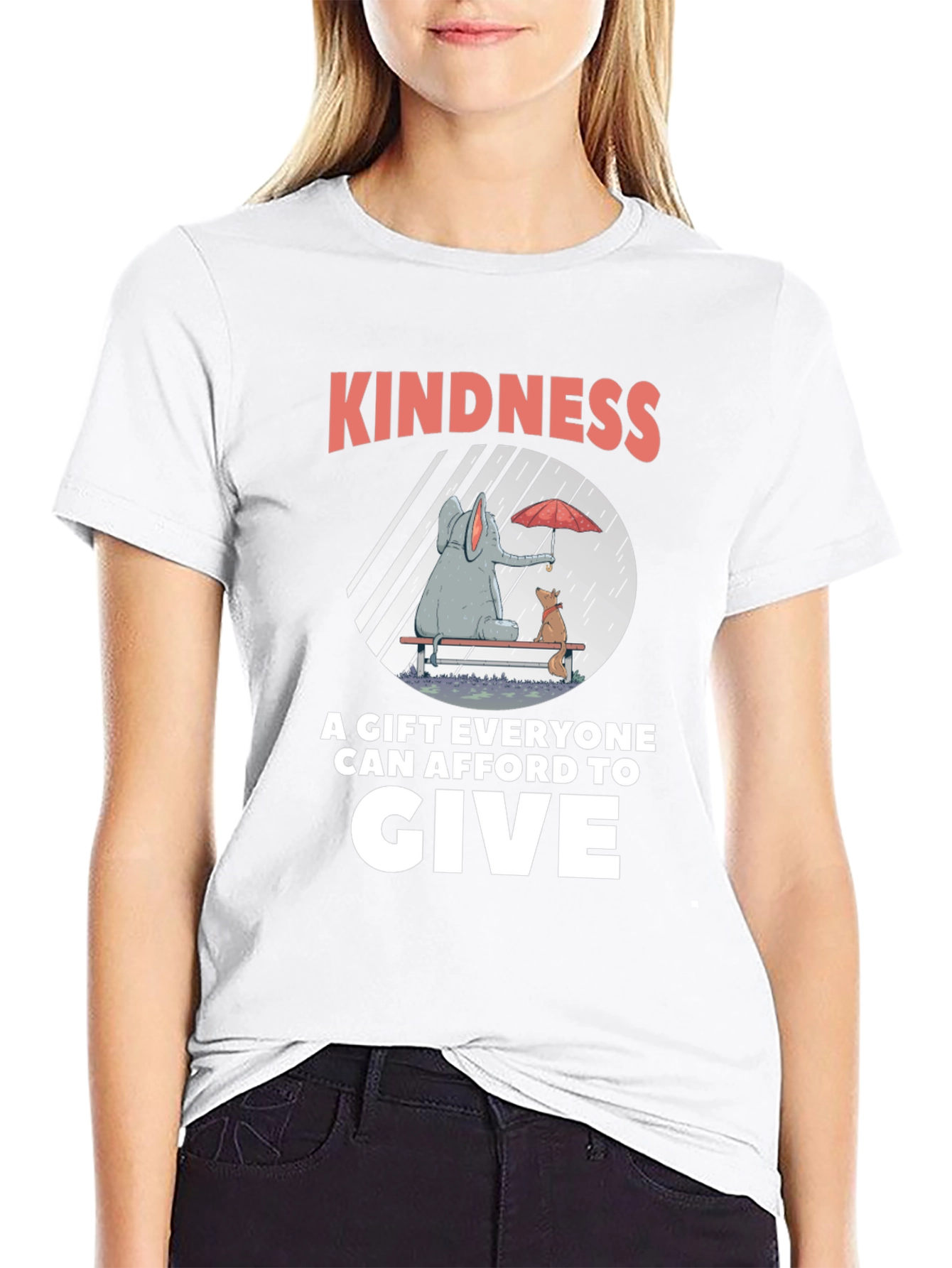 Camiseta Negra: Bondad un Regalo para Todos