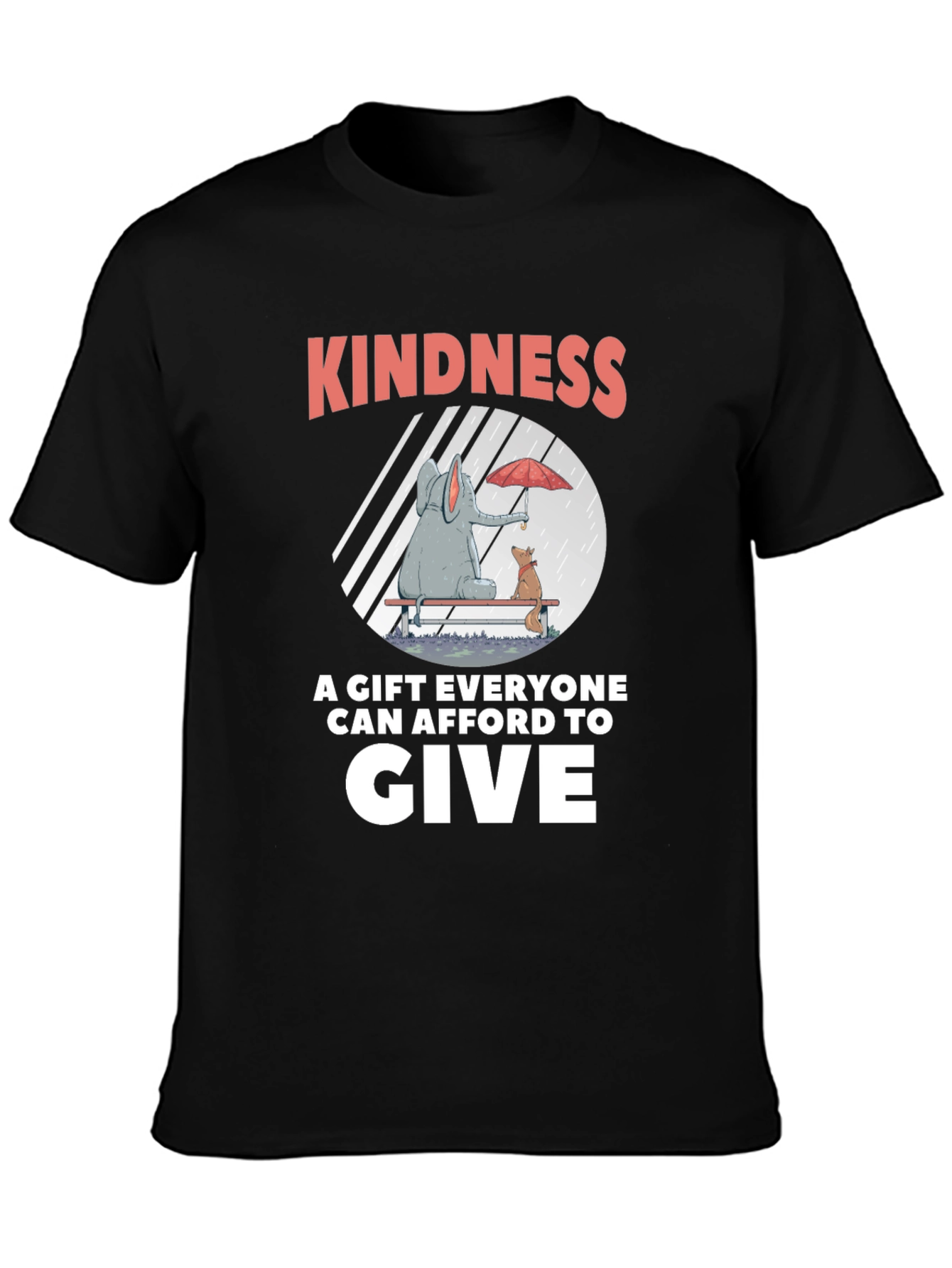 Camiseta Negra: Bondad un Regalo para Todos