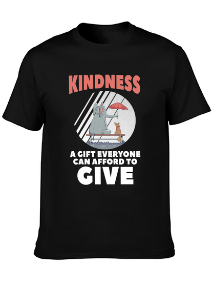 Camiseta Negra: Bondad un Regalo para Todos