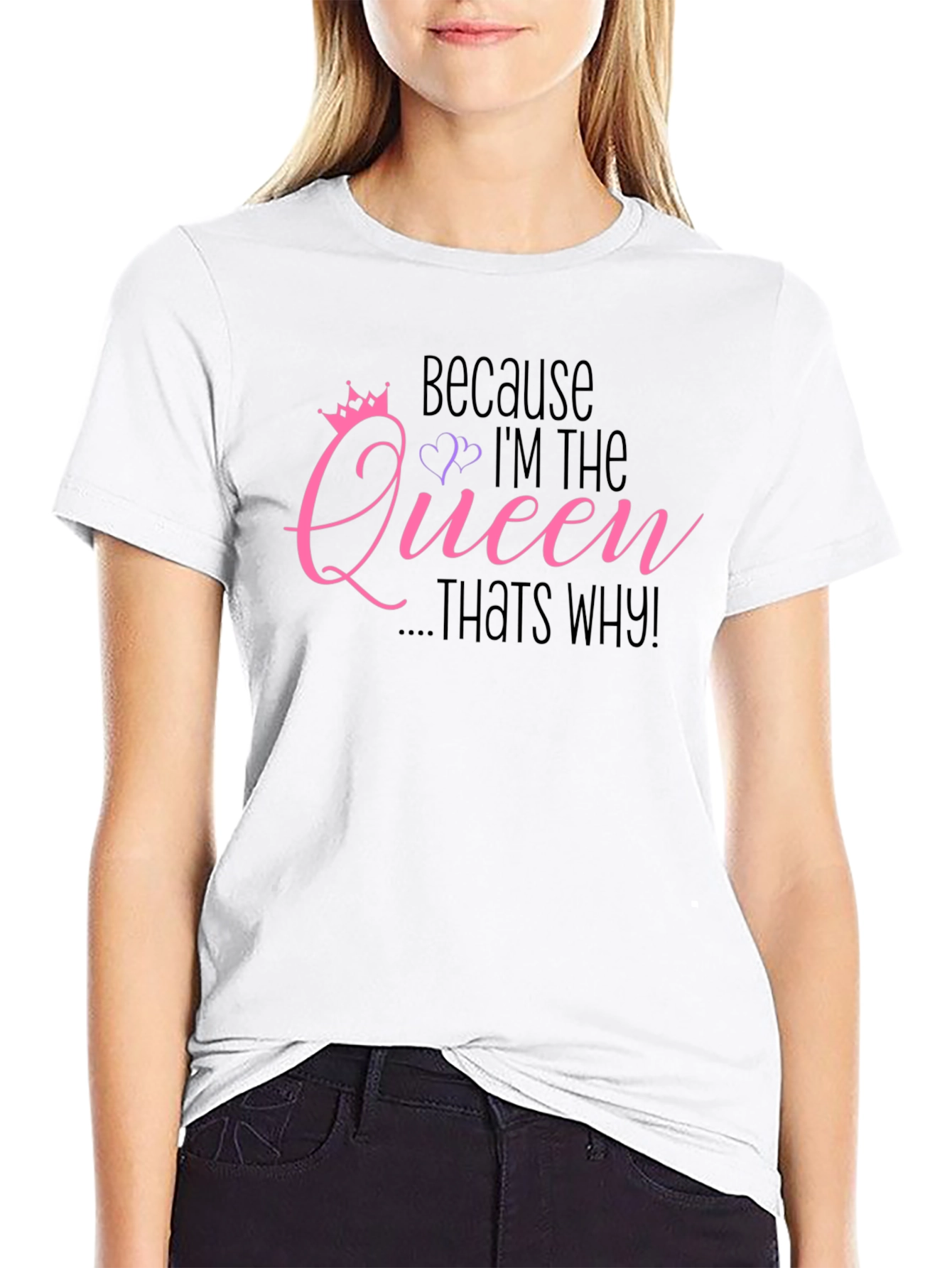 Camiseta Negra: Porque Soy la Reina