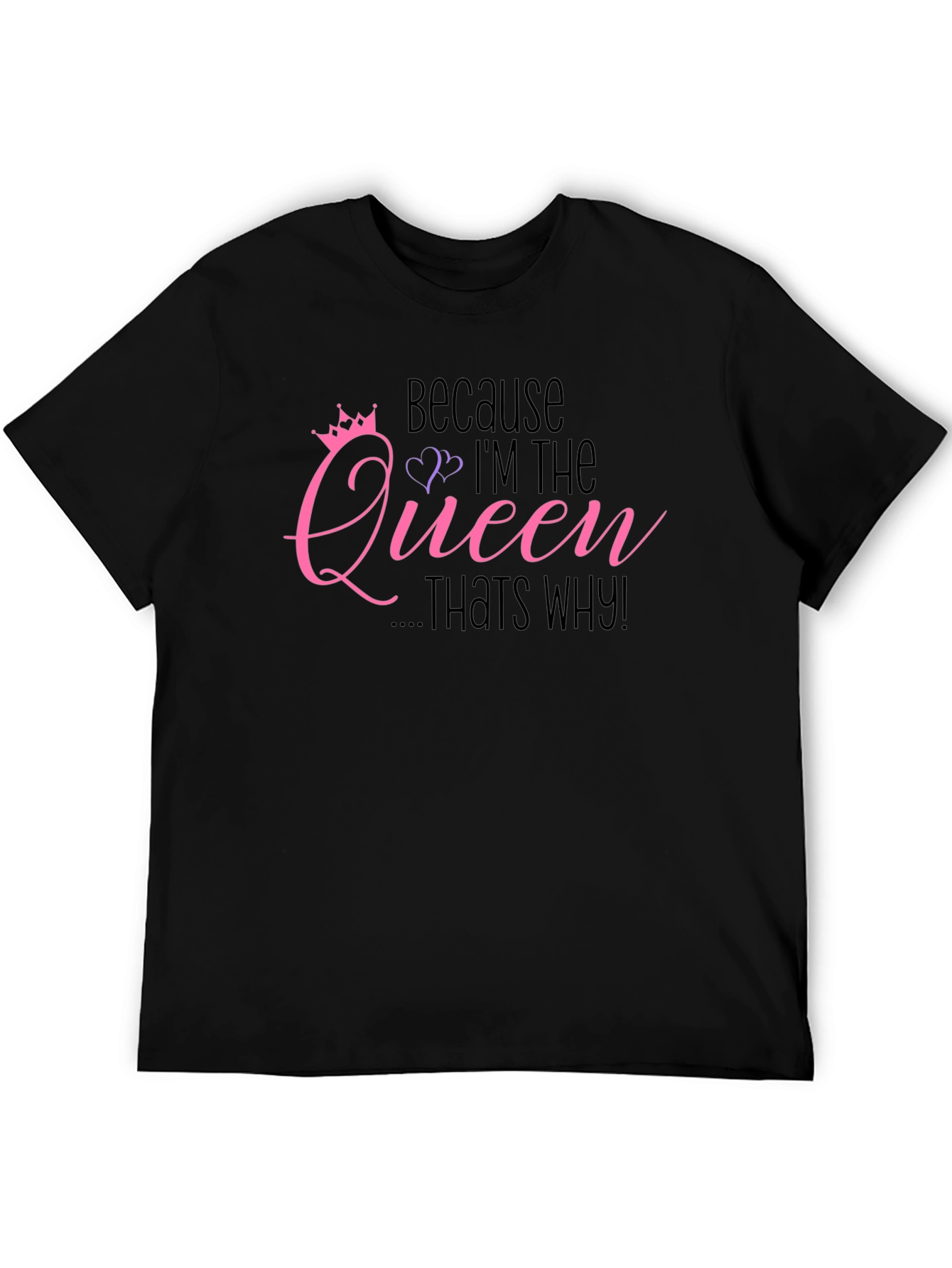Camiseta Negra: Porque Soy la Reina