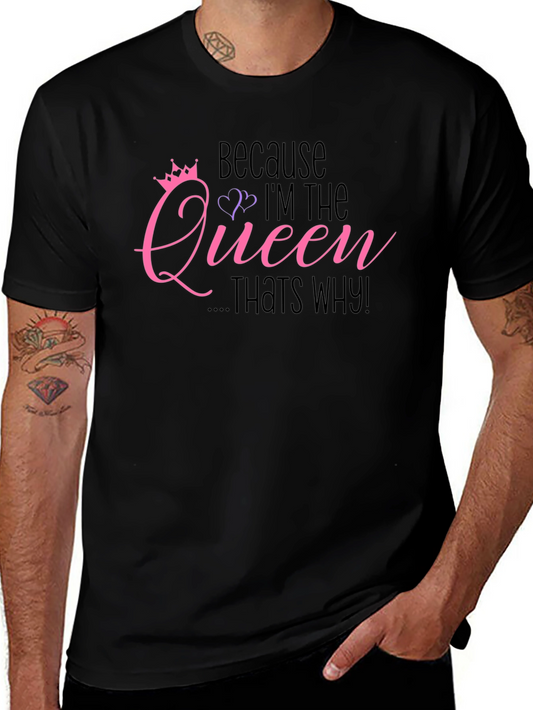 Camiseta Negra: Porque Soy la Reina