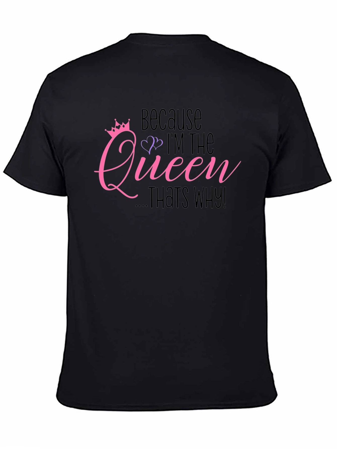 Camiseta Negra: Porque Soy la Reina