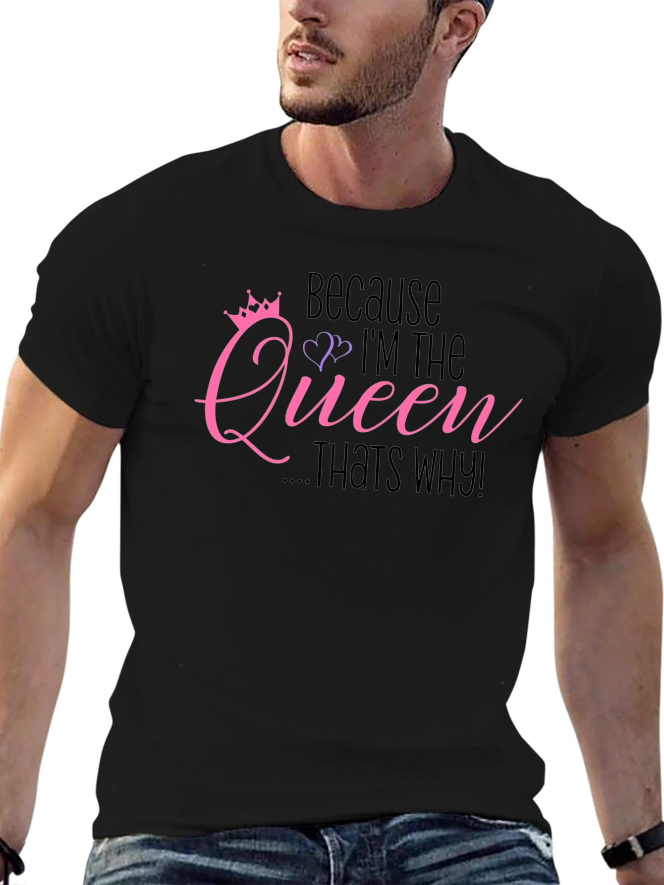 Camiseta Negra: Porque Soy la Reina