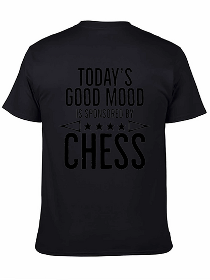 Camiseta Negra: Ajedrez y Buen Humor
