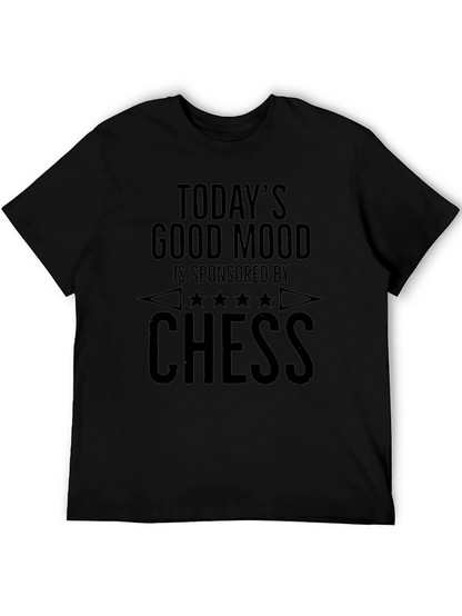 Camiseta Negra: Ajedrez y Buen Humor