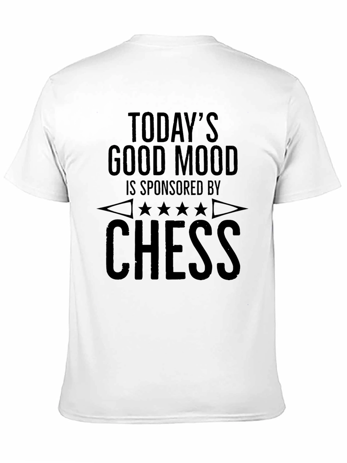 Camiseta Negra: Ajedrez y Buen Humor