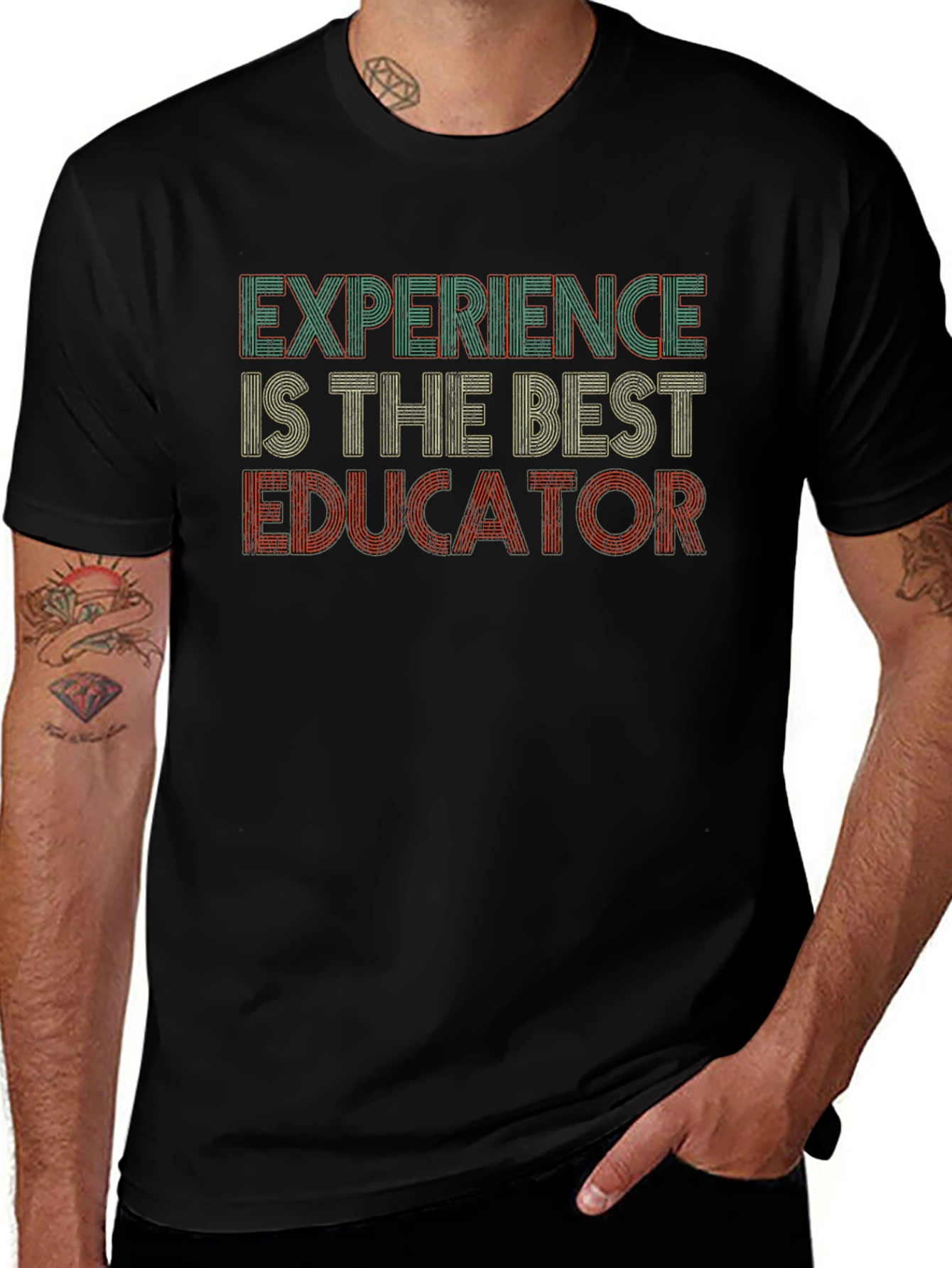 Camiseta Negra: La Experiencia el Mejor Educador