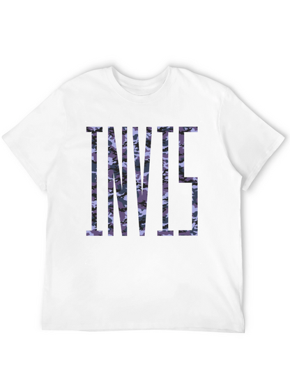 Camiseta Negra Estampada Camuflaje INVII5