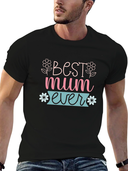 Camiseta Negra Best Mum Ever
