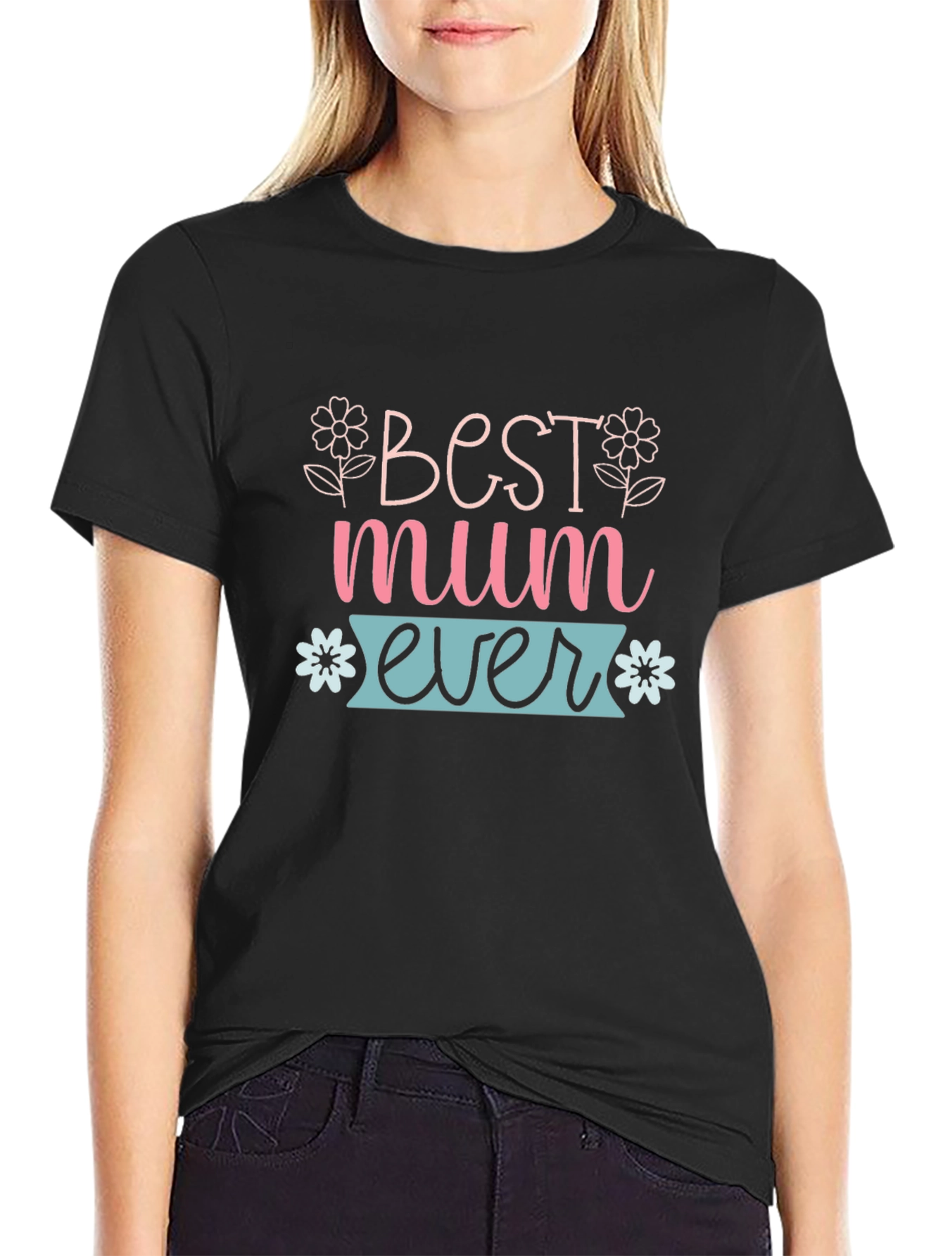 Camiseta Negra Best Mum Ever