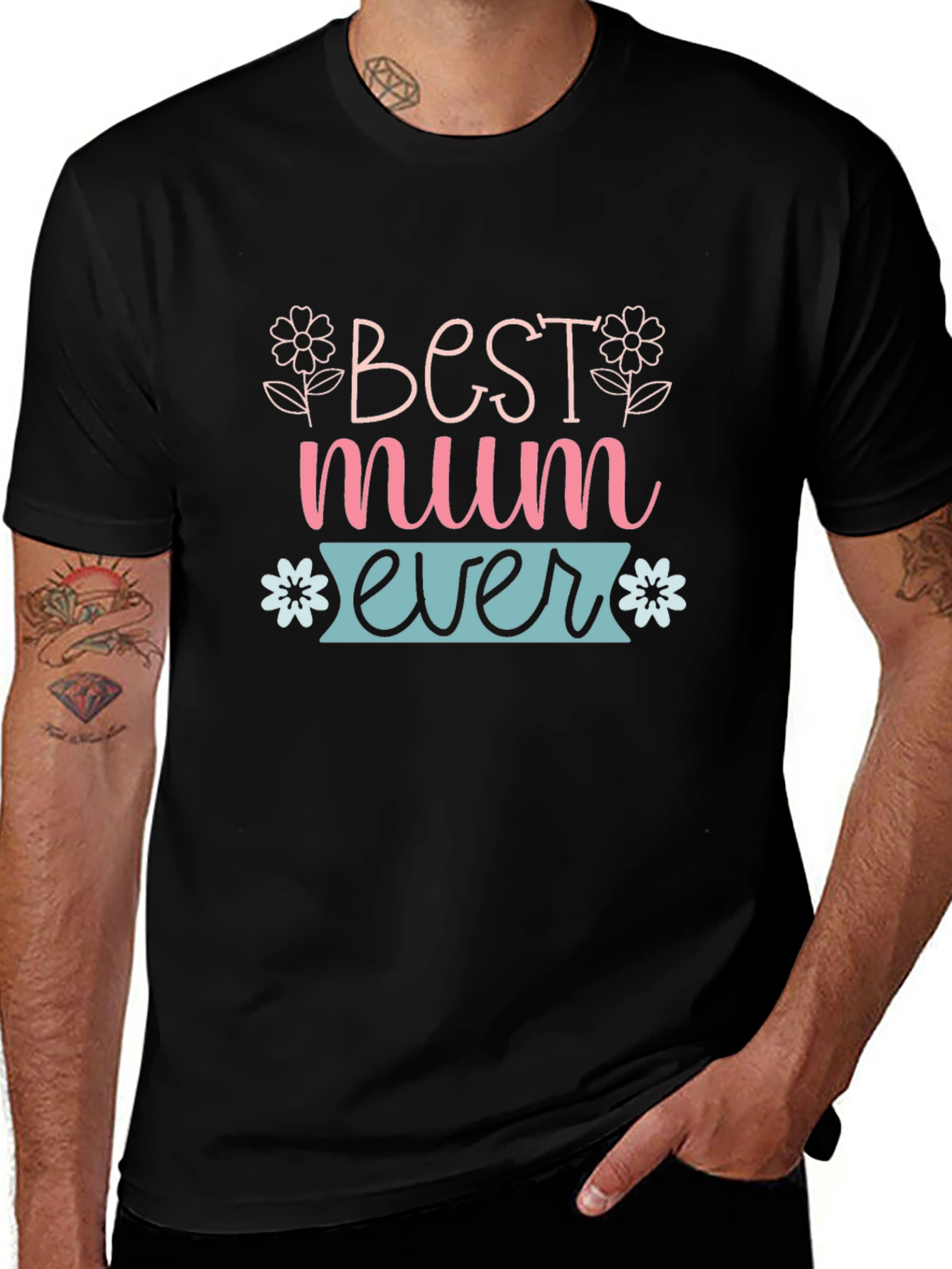 Camiseta Negra Best Mum Ever