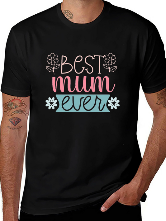 Camiseta Negra Best Mum Ever