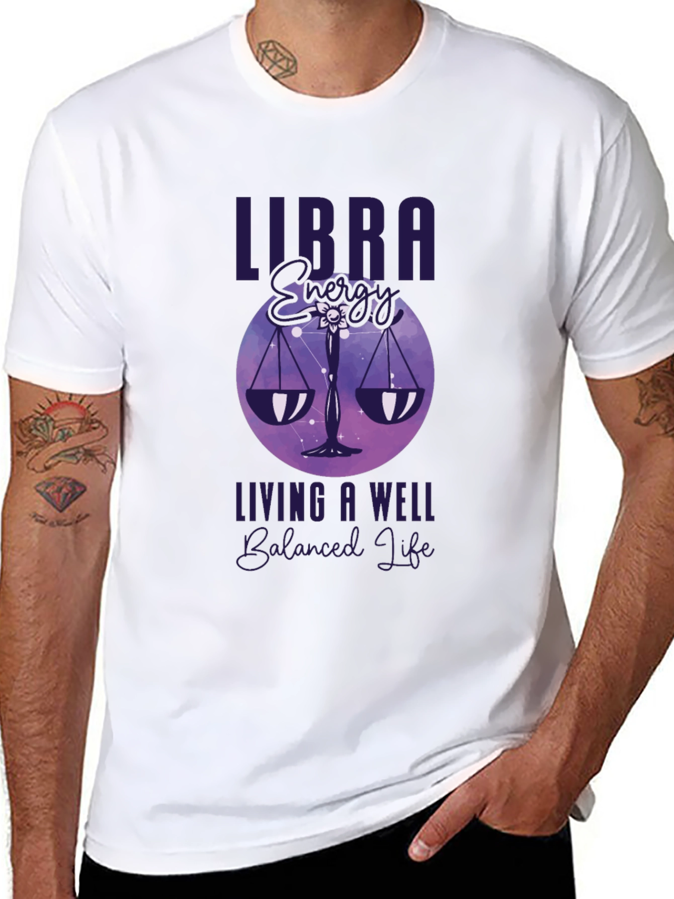 Camiseta Libra Energía - Bienestar y Equilibrio