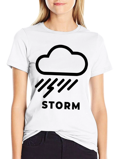 Camiseta Negra Tormenta - Diseño Moderno y Cómoda