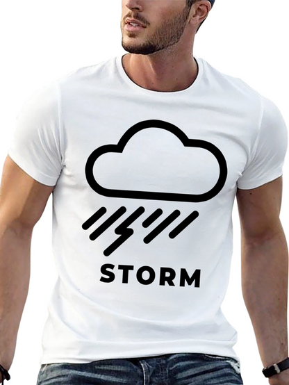 Camiseta Negra Tormenta - Diseño Moderno y Cómoda