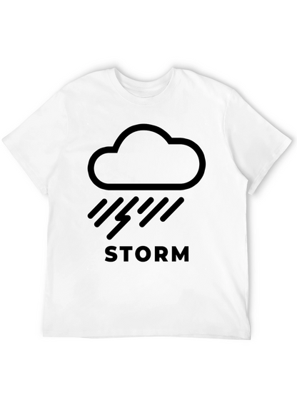 Camiseta Negra Tormenta - Diseño Moderno y Cómoda