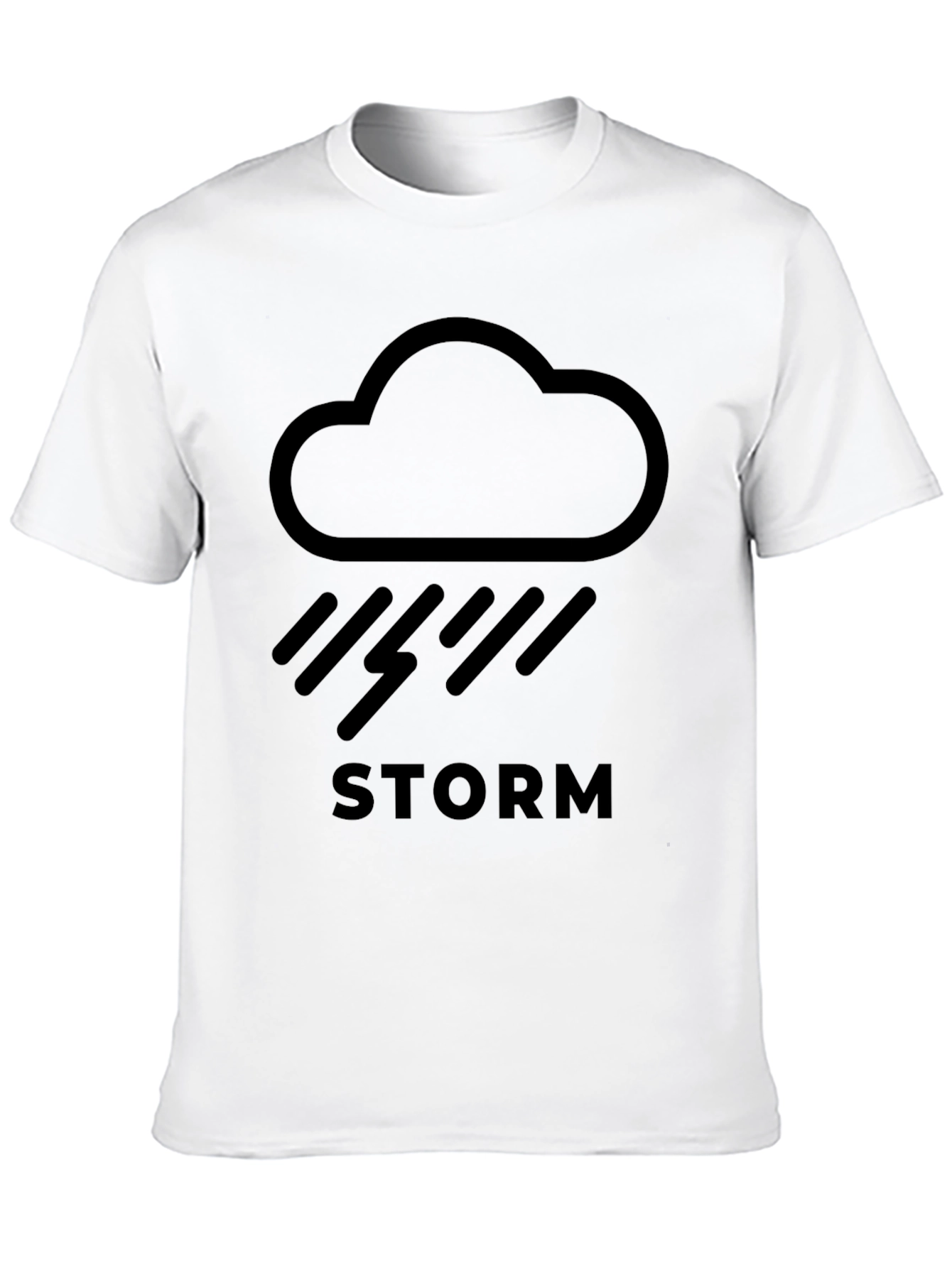 Camiseta Negra Tormenta - Diseño Moderno y Cómoda