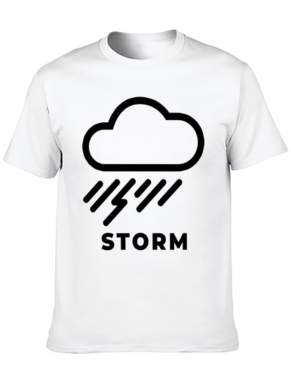 Camiseta Negra Tormenta - Diseño Moderno y Cómoda