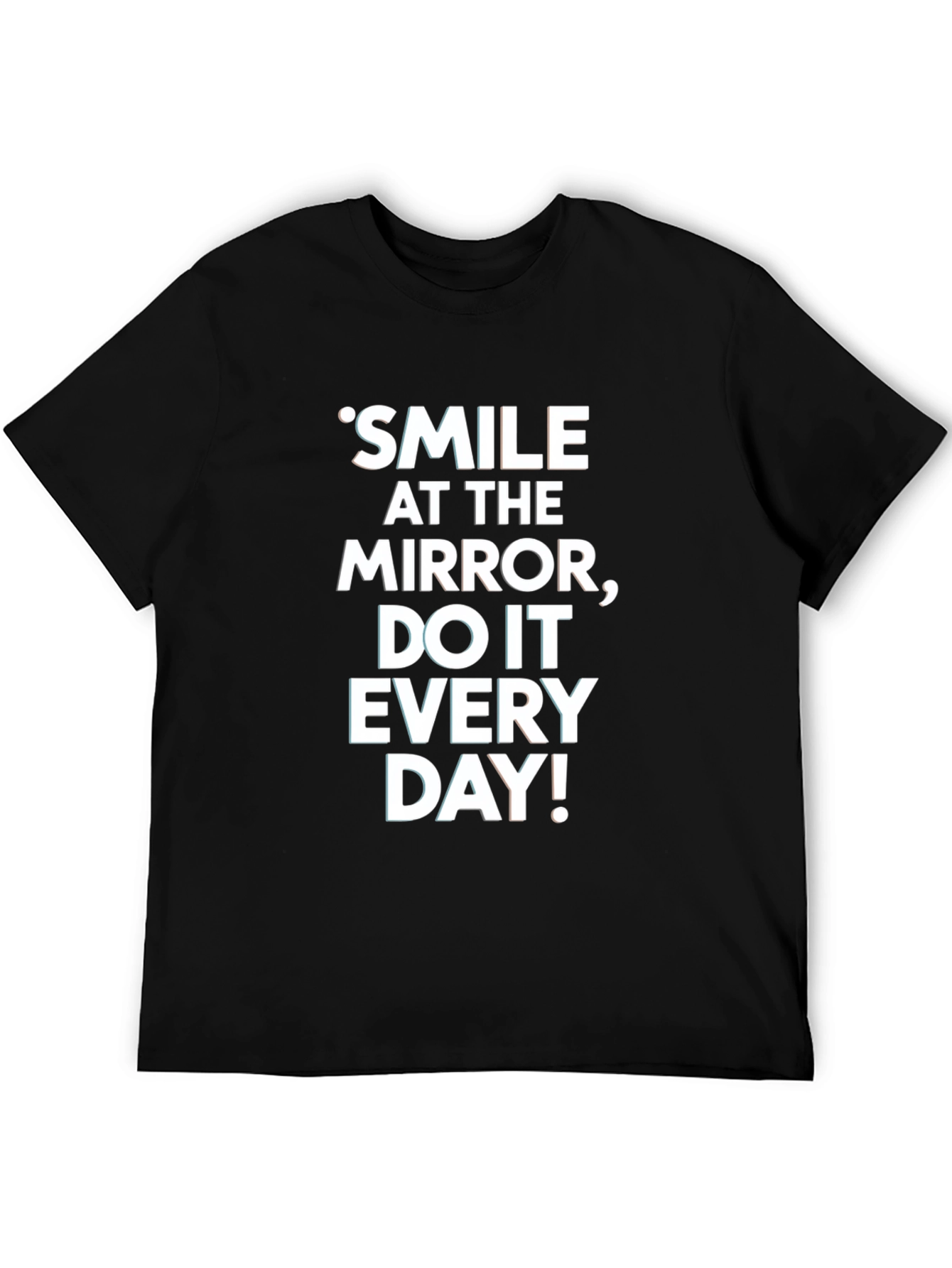 Camiseta Negra con Mensaje Motivacional