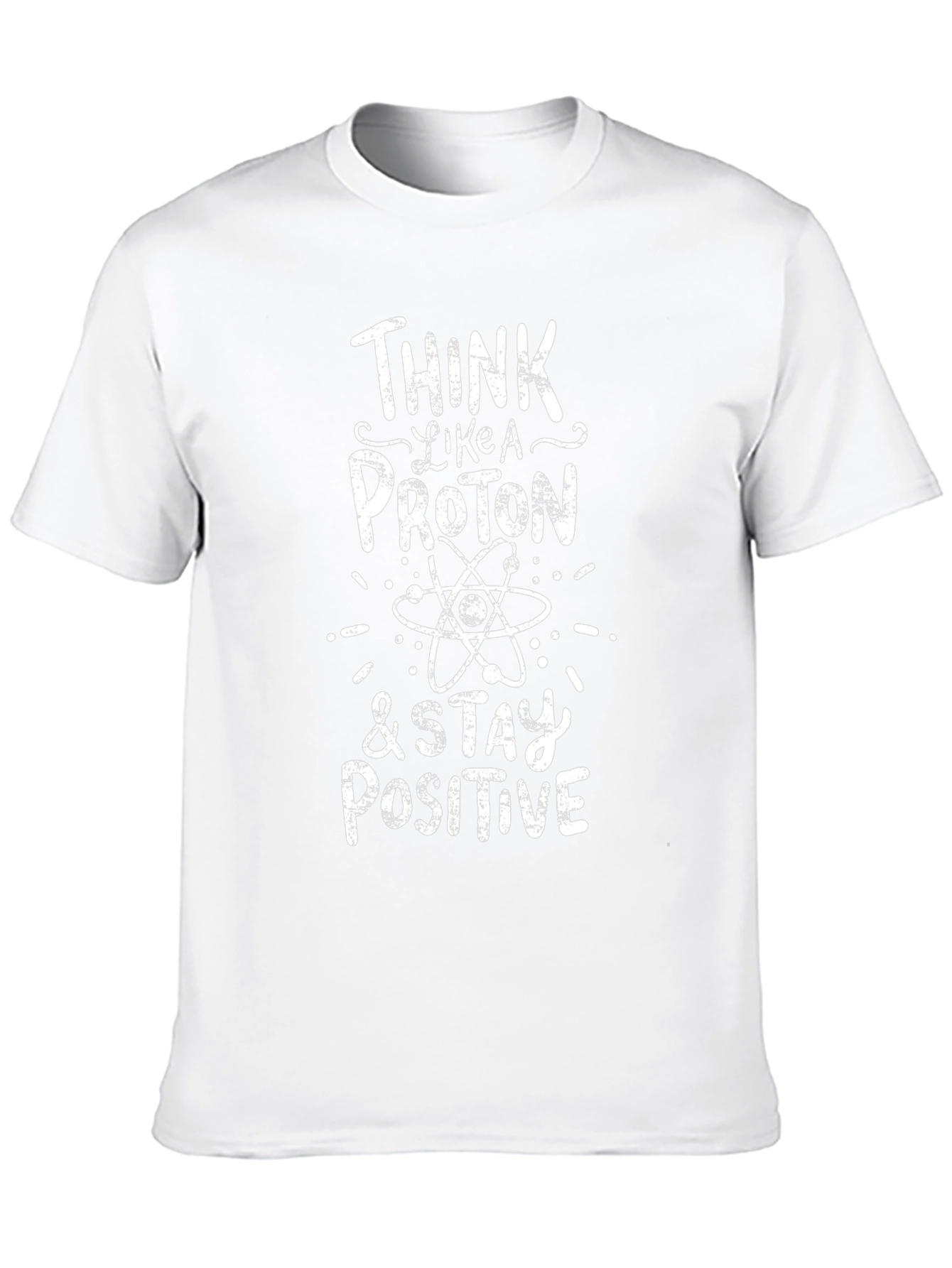 Camiseta Negra Algodón - Piensa como un Protón