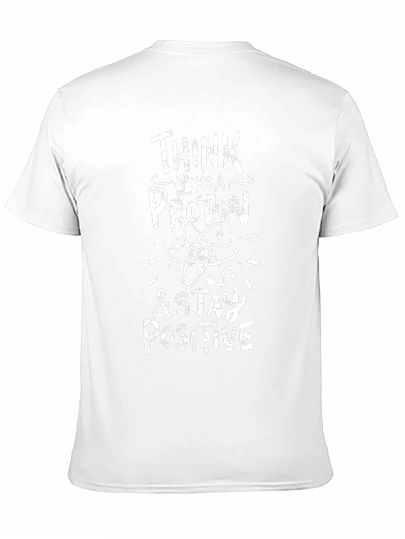 Camiseta Negra Algodón - Piensa como un Protón