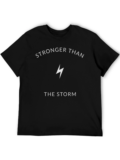 Camiseta Negra: Más Fuerte Que La Tormenta