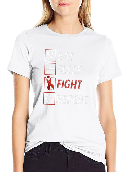 Camiseta Hombre: Come Duerme Lucha Repite